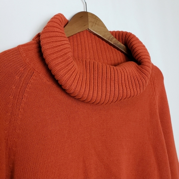 VINTAGE 70s FLARE SLEEVE COWL NECK SWEATER M / L - Picture 3 of 6